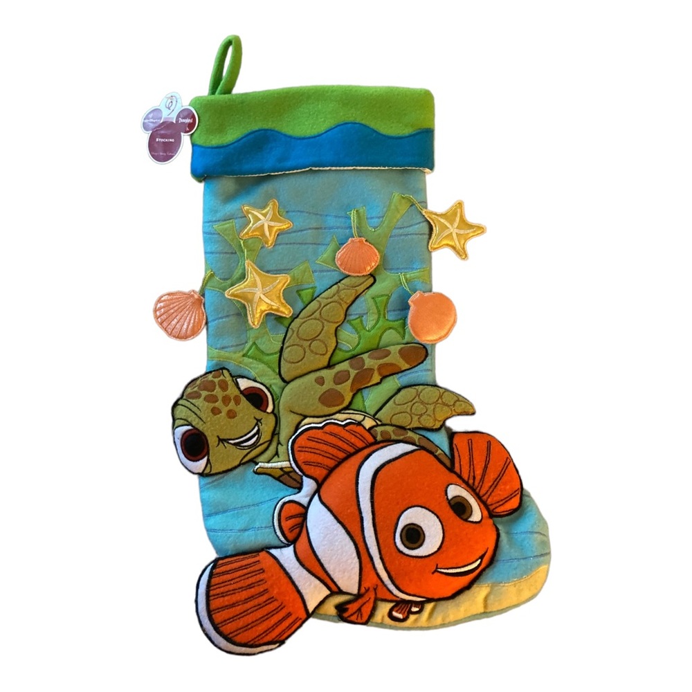 Rare Disneyland Finding Nemo & Squirt Stocking